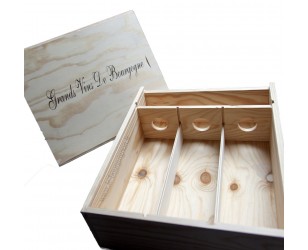 Wooden gift box 1 bottle