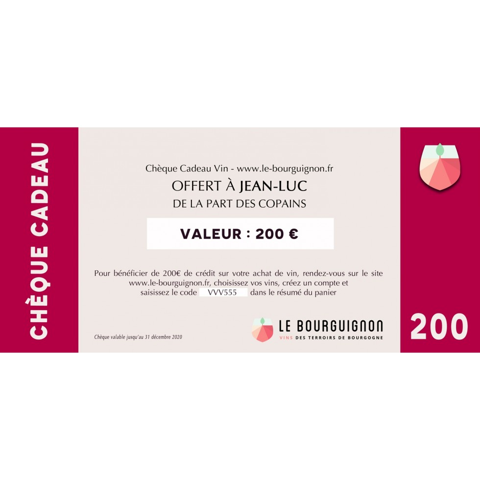 Chèque Cadeau 50 € Chèque Cadeau 50 €