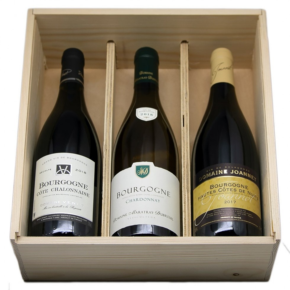 Coffret vin et bouteilles de vins personnalisées