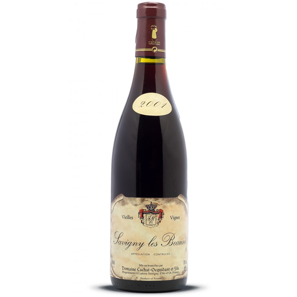 bouteille vin bourgogne rouge année 2001