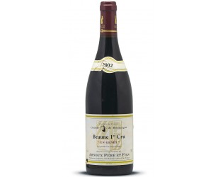 Botella de vino burdeos tinto 2002