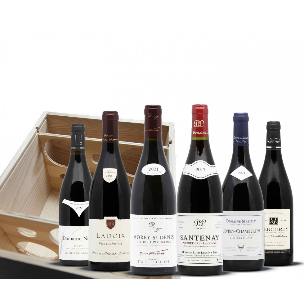 Confezione regalo vino rosso di Borgogna