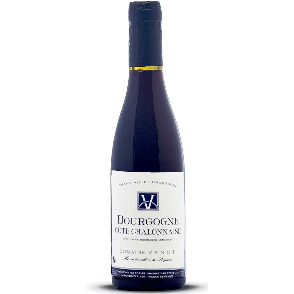 Halve fles bourgondische wijn