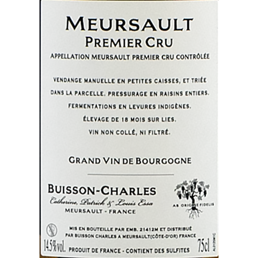 Meursault Premier Cru-label