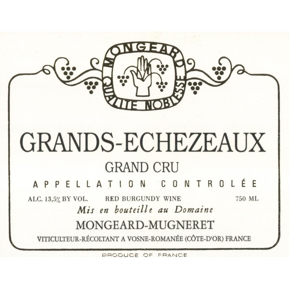 Etichetta Grands Echezeaux