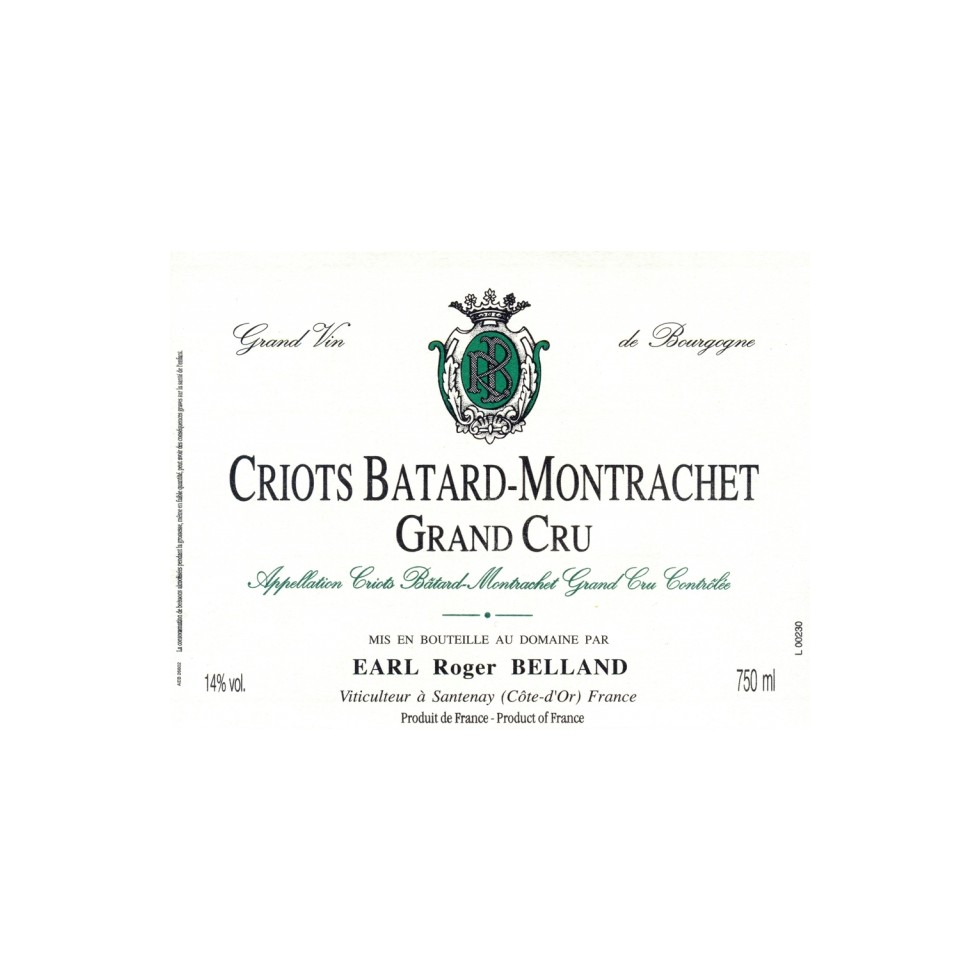 Criots Bâtard Montrachet grand cru 2009